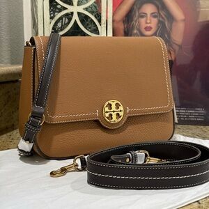 NWT 498+ Tory Burch Felix Flap Shoulder Bag
